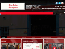 Tablet Screenshot of bluepetergarage.com